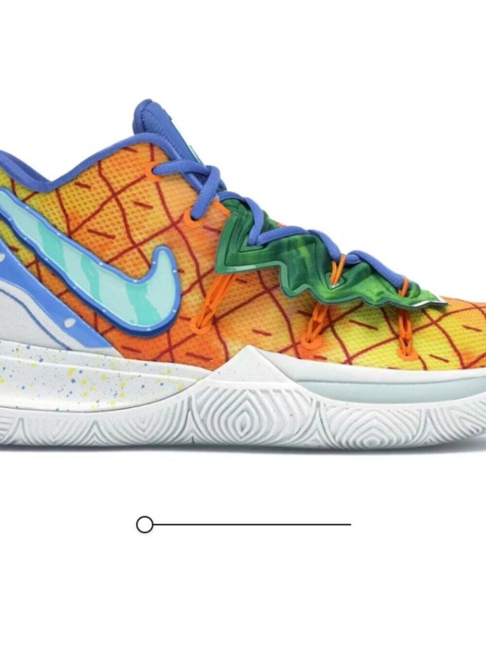 NIKE Kyrie 5 Men's 8.5 SpongeBob SquarePants Pineapple House Sneakers cj6950-800